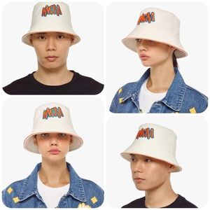 NWT!! MCM Unisex Sommer Lily White Bananatex Bucket Hat